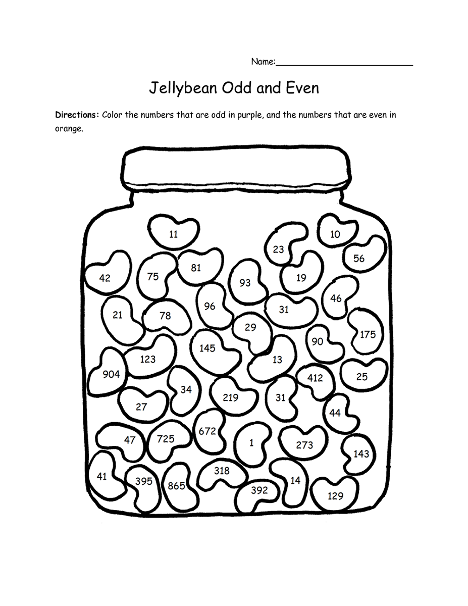 free odd and even worksheets
