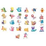 animal shaped letters chart