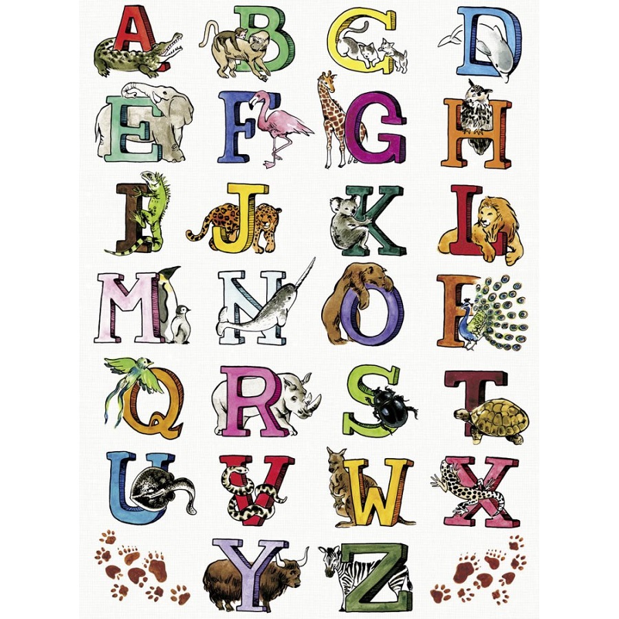 animal shaped letters to print