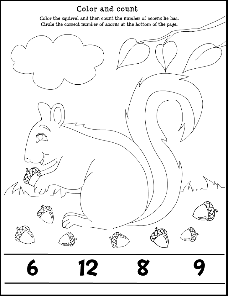 fun activity worksheets for kids count