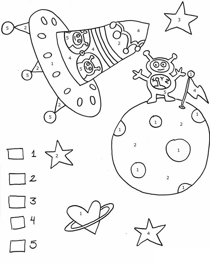 outer space worksheets for kids coloring