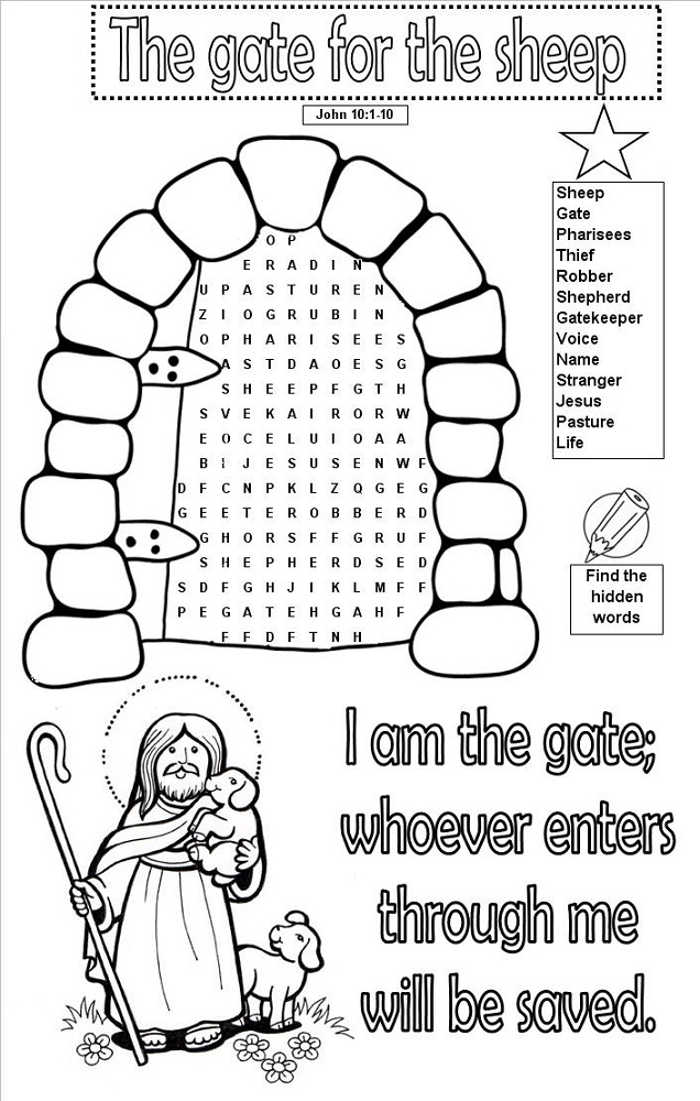 word search puzzles for kids jesus