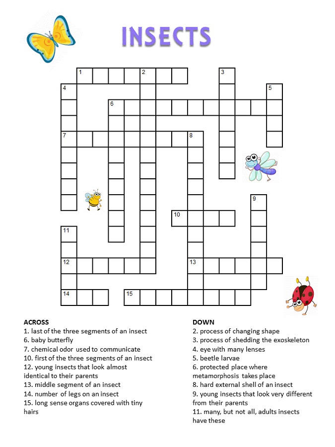 free crosswords for kids print out