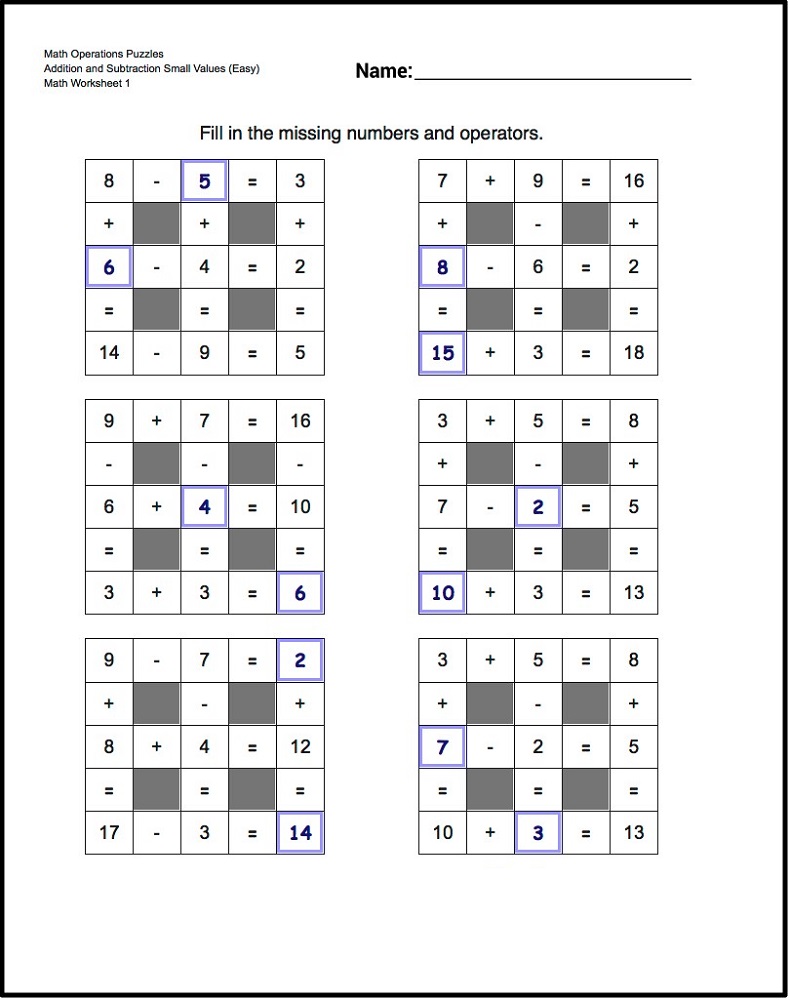 fun puzzle worksheets printable