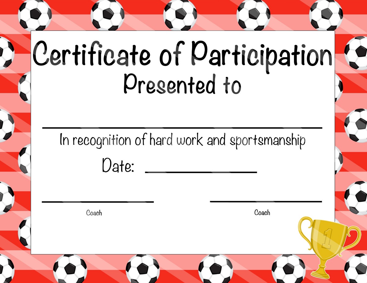 soccer certificate templates editable
