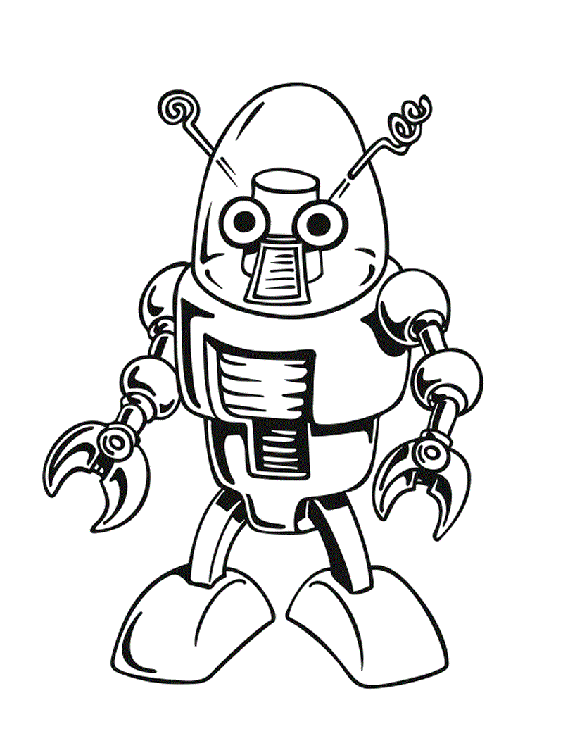 Coloring Pages Online Robot