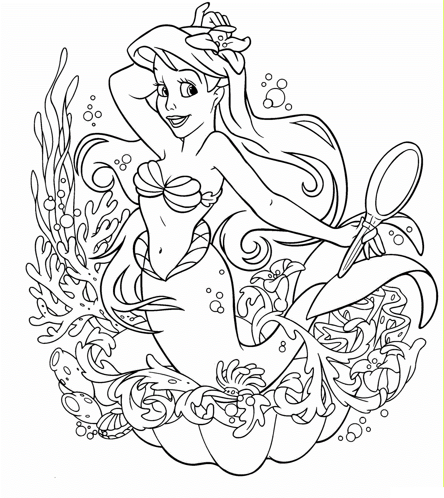 Printable Coloring Pages for Girls Disney