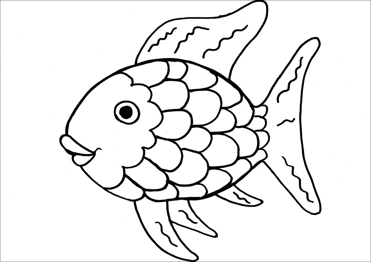 Printable Coloring Pages for Toddlers Fish