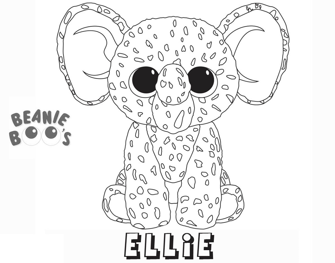 Beanie Boo Coloring Pages Ellie