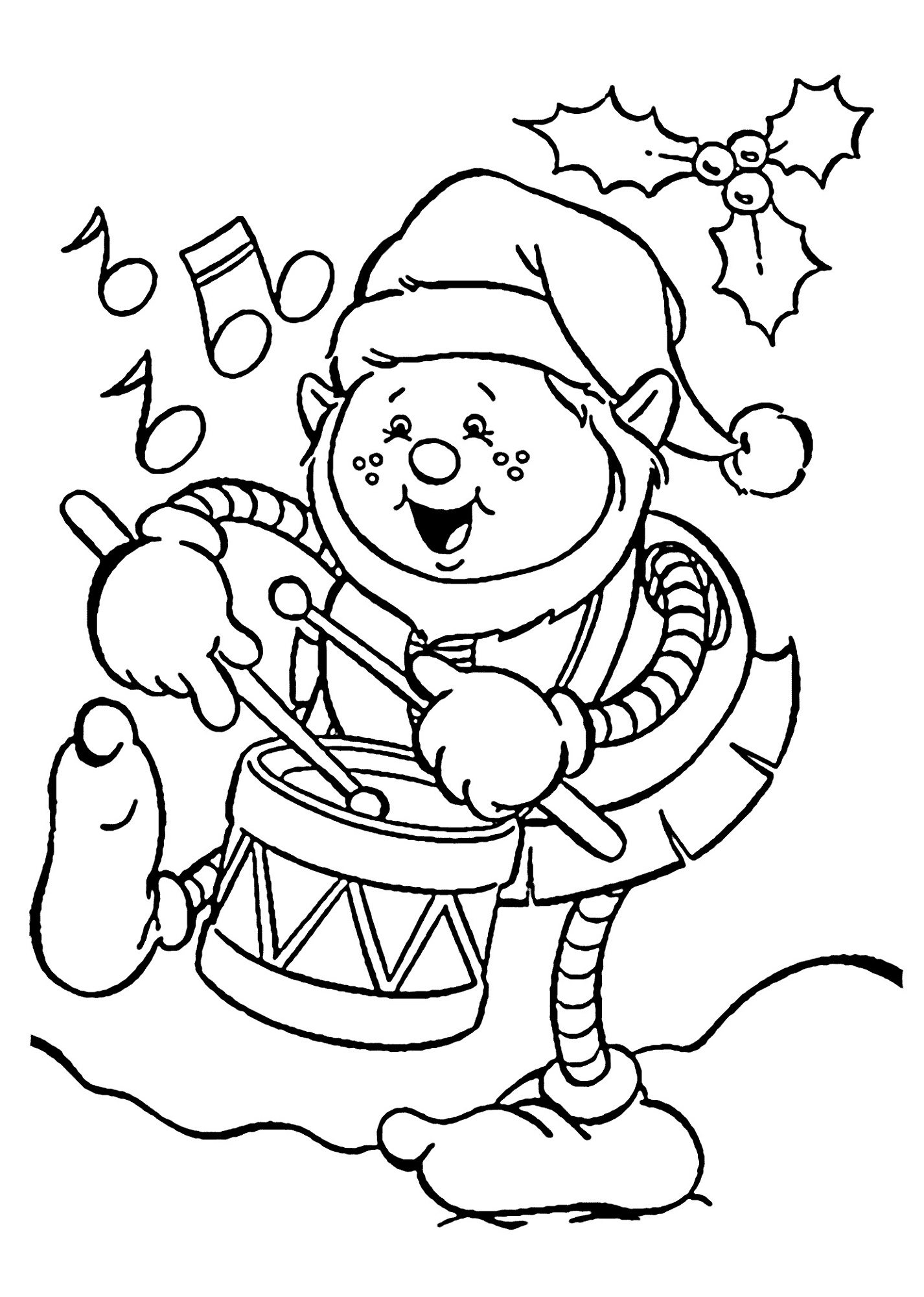 Christmas Coloring Pages Elf