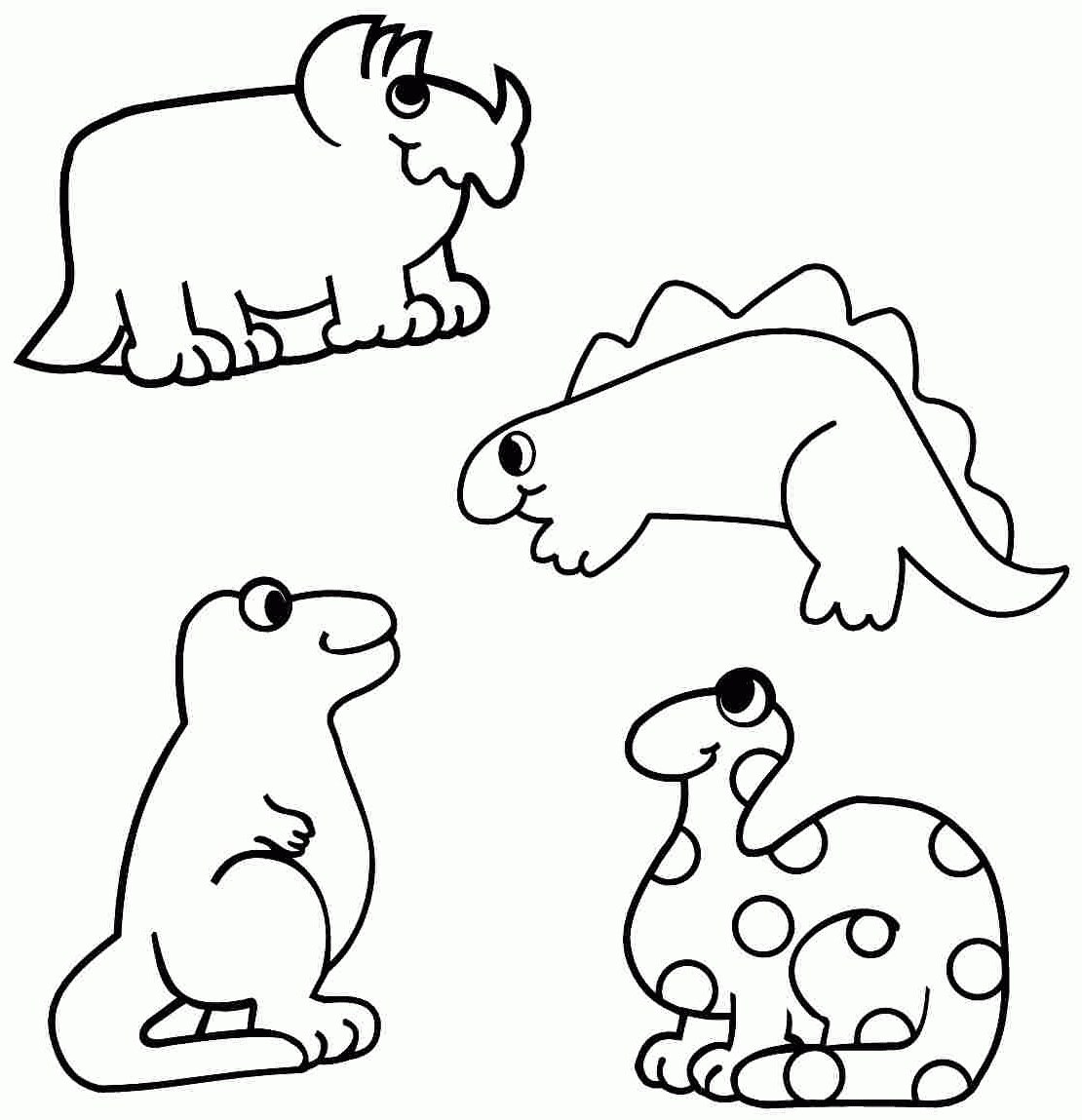 Dinosaur Coloring Pages For Preschooler
