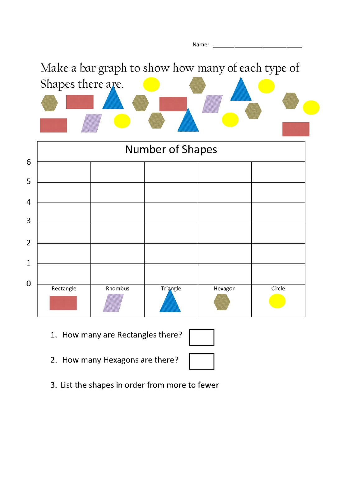 2nd Grade Worksheet Shapes