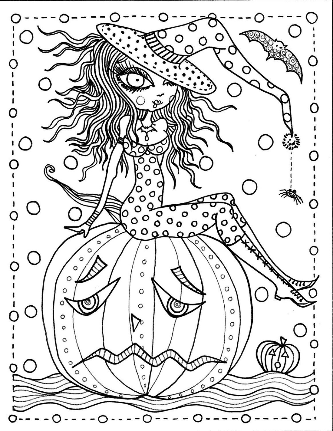 Halloween Coloring Pages For Adults To Print