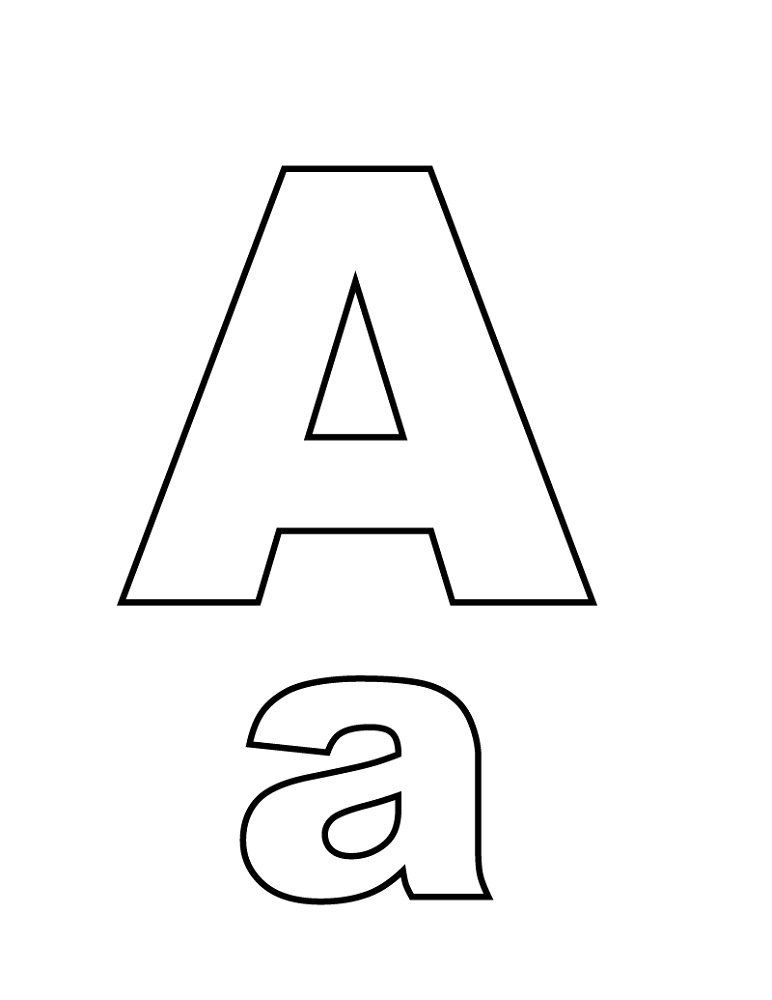 Letter A Coloring Pages Printable