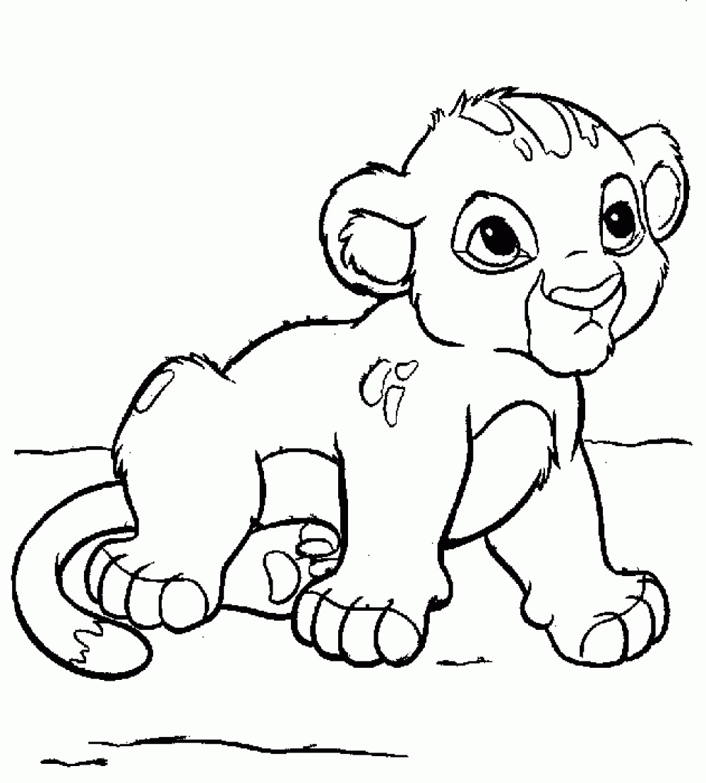 Lion King Coloring Pages Baby Simba