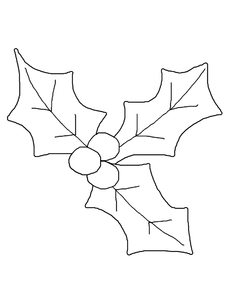 Mistletoe Coloring Pages Printable