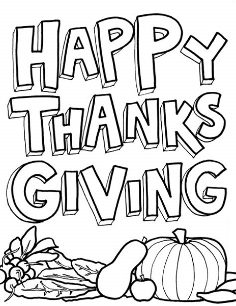 November Coloring Sheets Thanksgiving