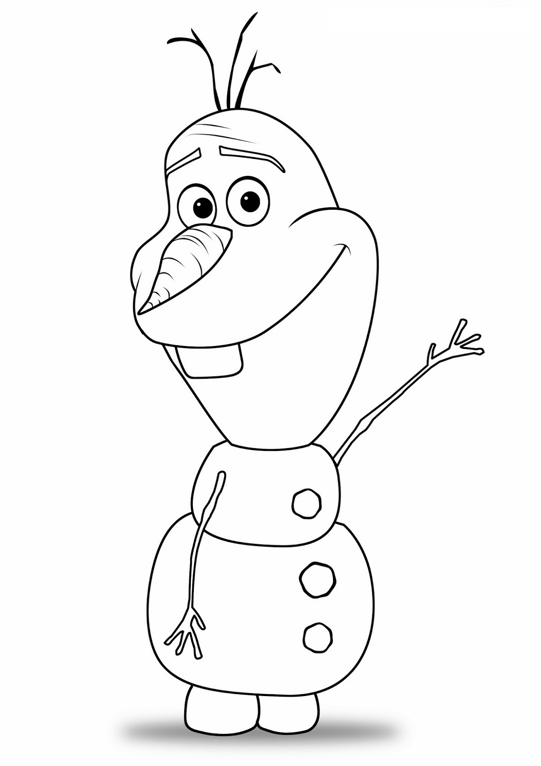 Olaf Coloring Pages The Snowman