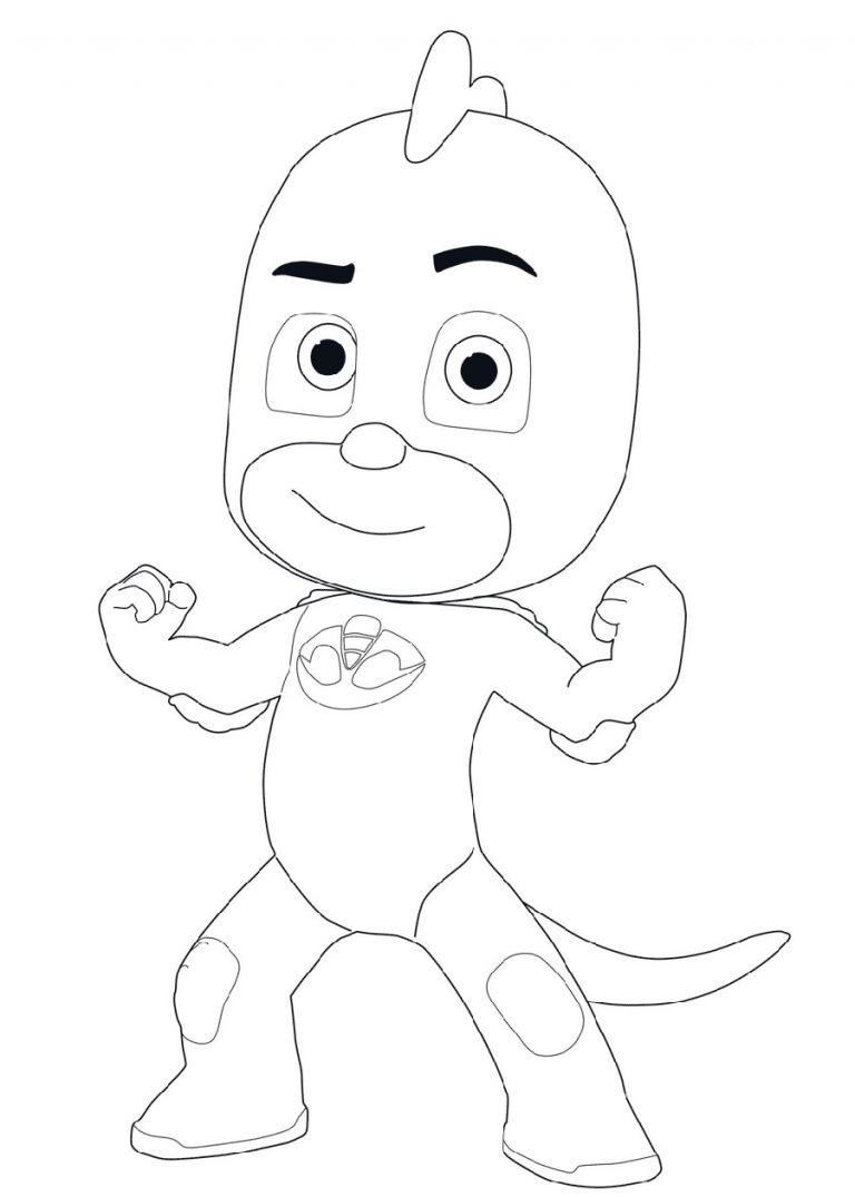 Gecko Pj Masks Coloring Page Coloring Pages