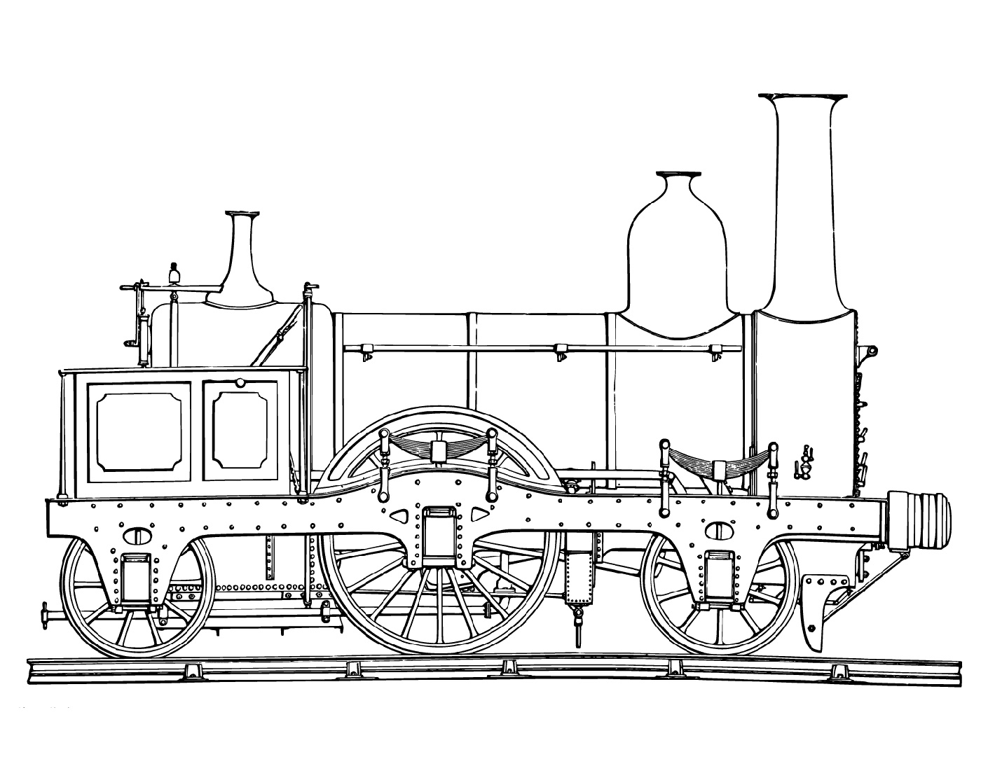 Steam Train Coloring Pages
