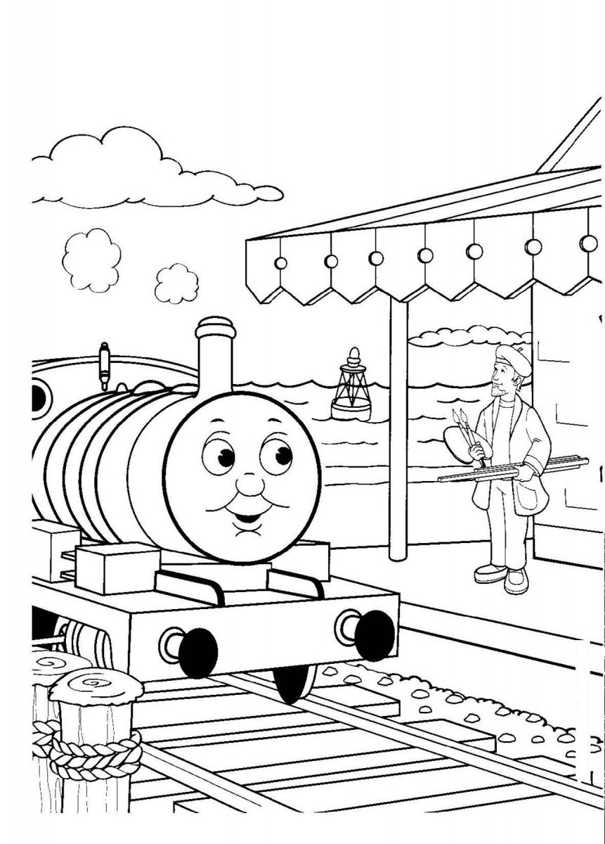 Thomas Coloring Pages | K5 Worksheets