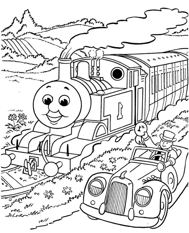 Thomas Coloring Pages | K5 Worksheets