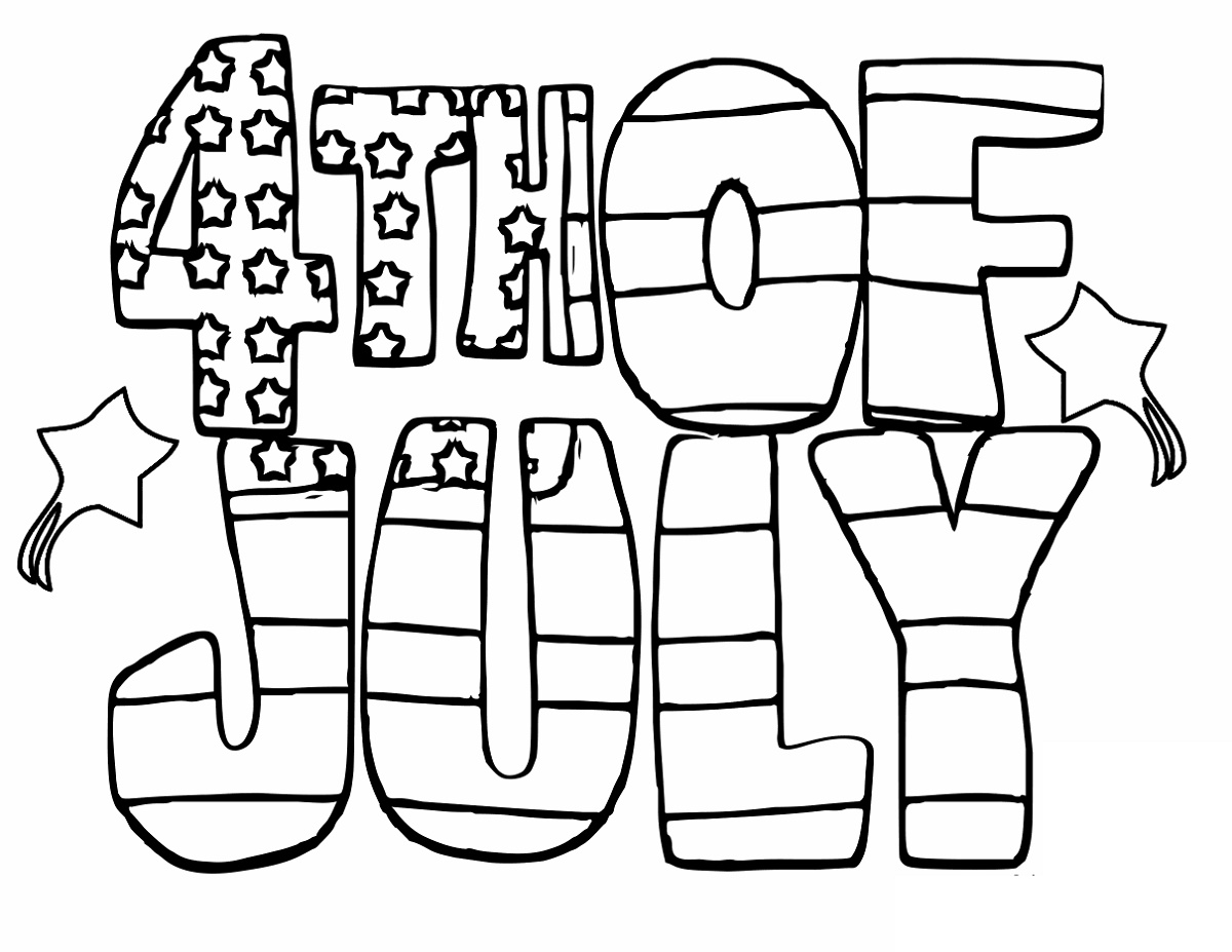 4th Of July Coloring Pages Fireworks