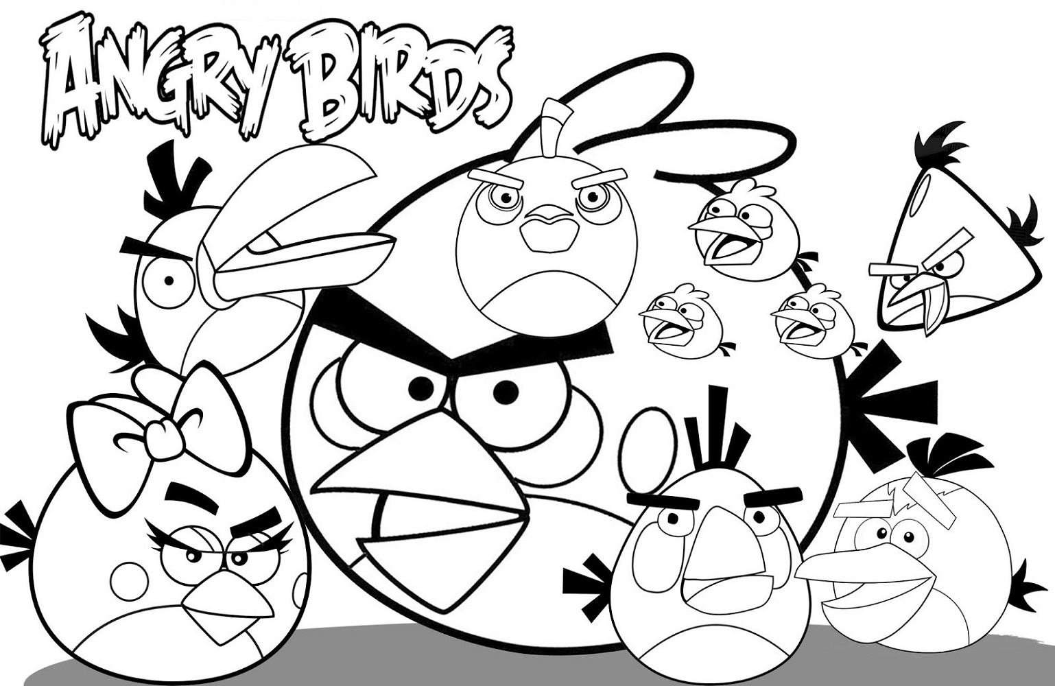 Angry Birds Coloring Pages Free