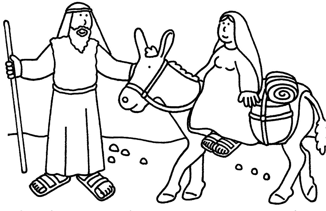 Bible Coloring Pages Christmas