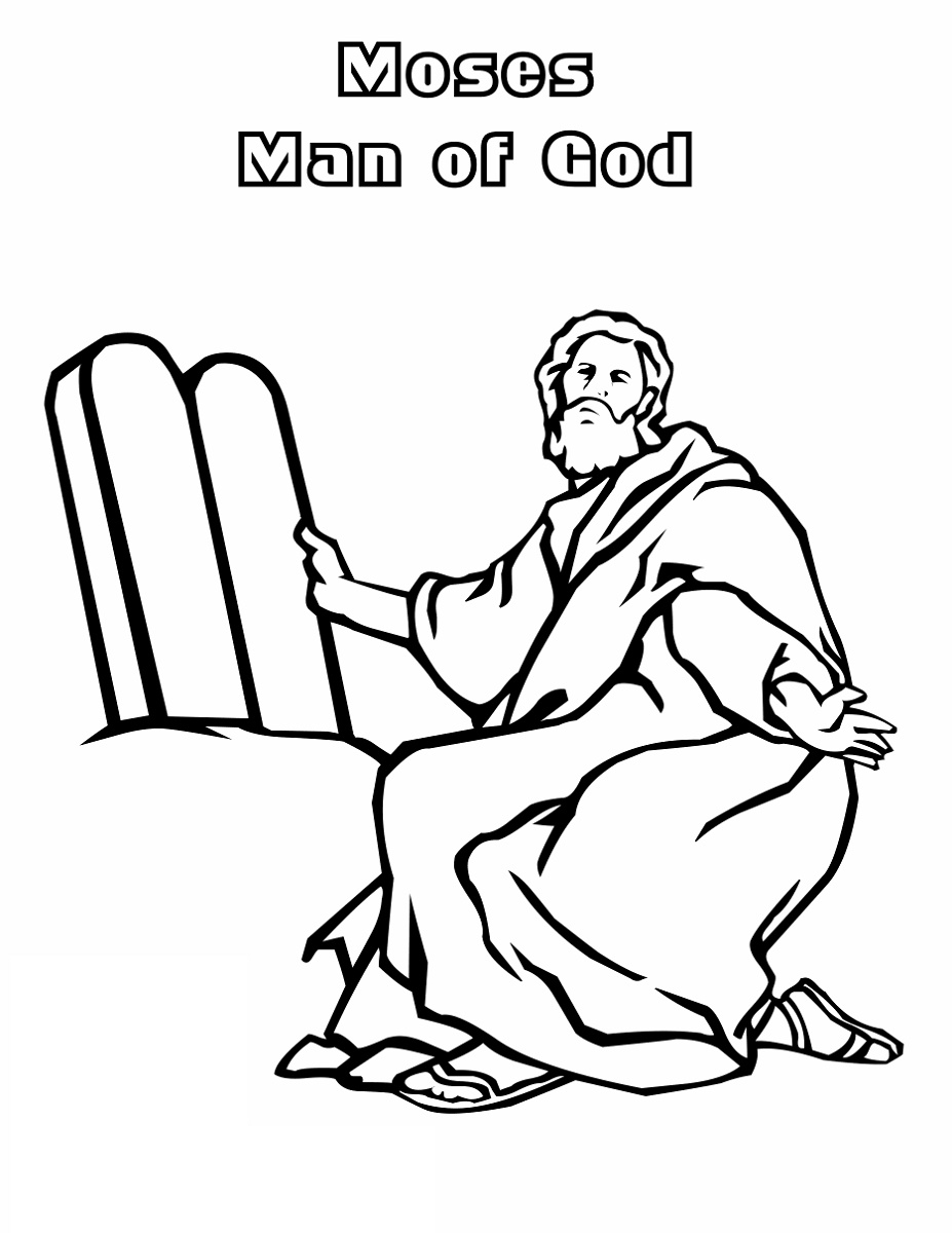 Bible Coloring Pages Moses