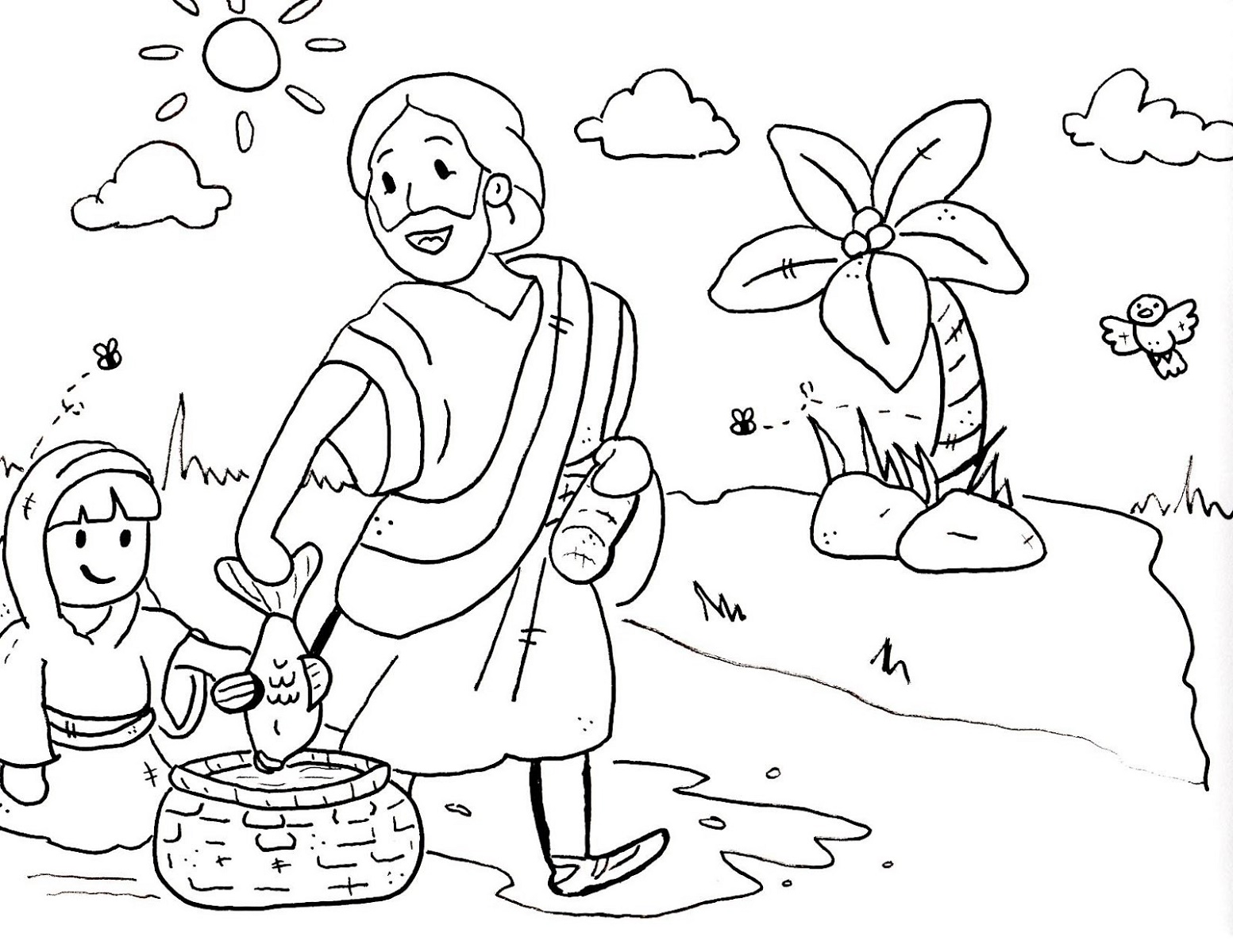 Bible Coloring Pages Preschool