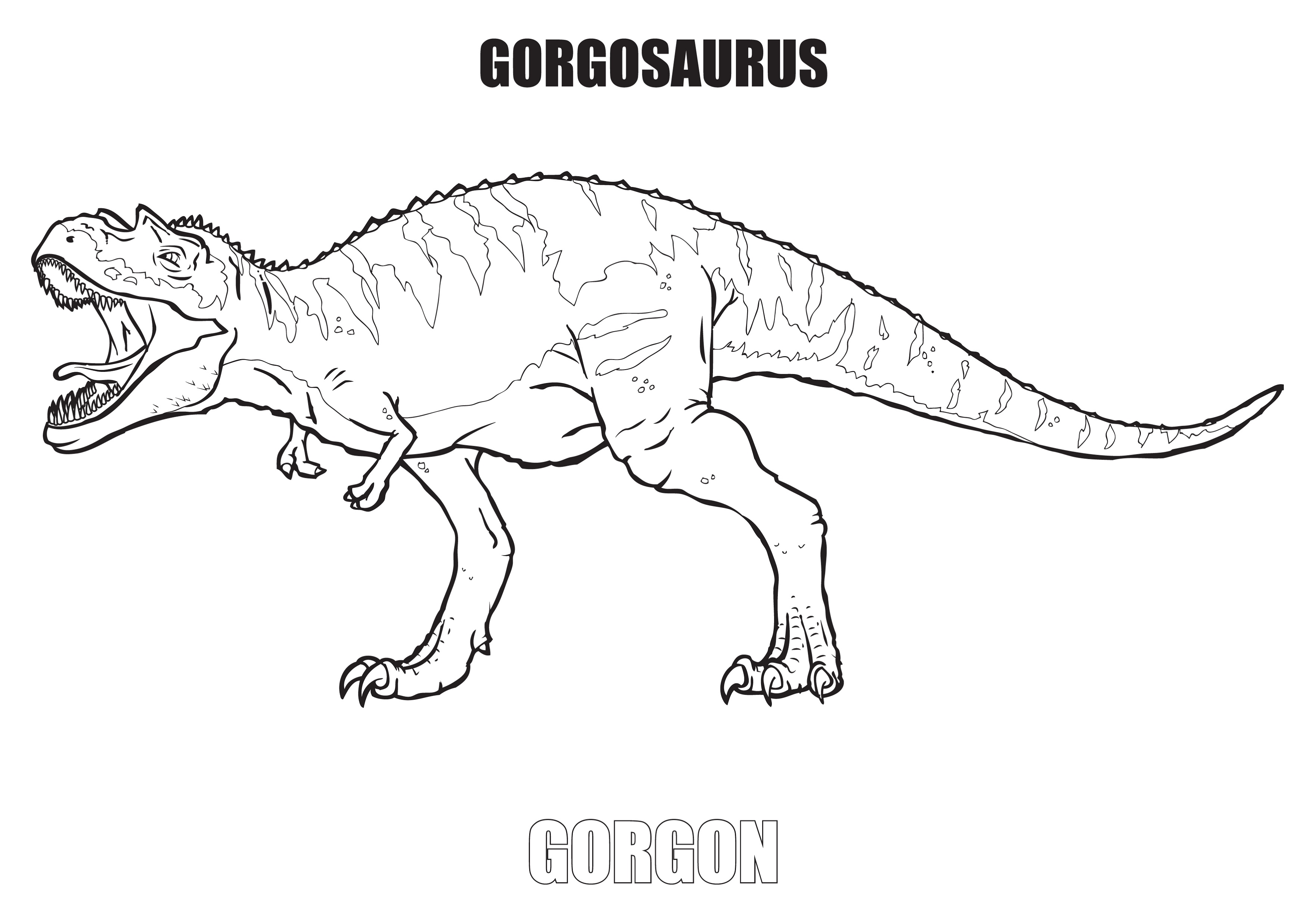 Dinosaur-Coloring-Gorgosaurus