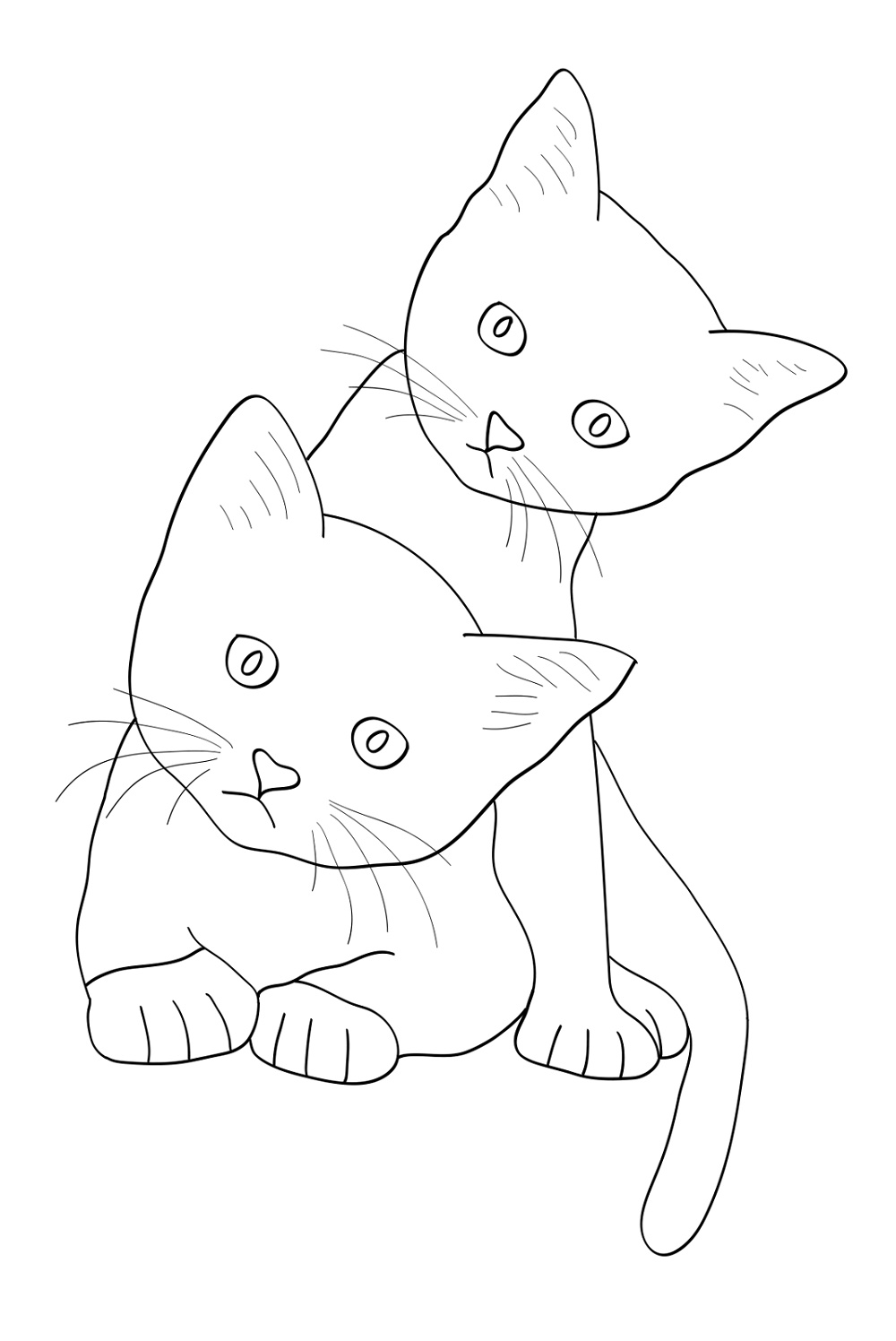 Kitten Coloring Pages Printable