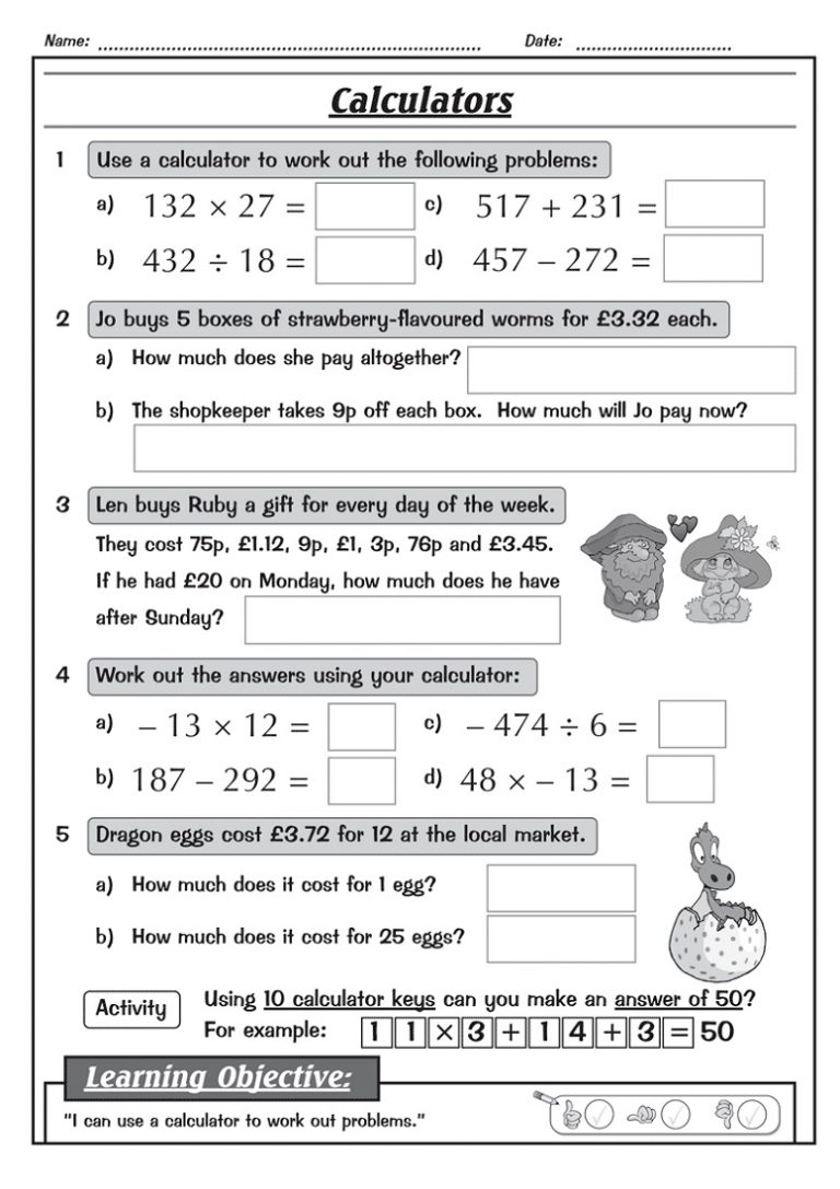 key stage 2 maths worksheets year 5