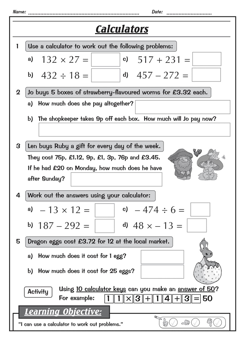 Free Printable Ks2 Worksheets Free maths and English worksheets plus