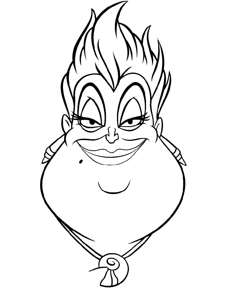 Little Mermaid Coloring Pages Ursula