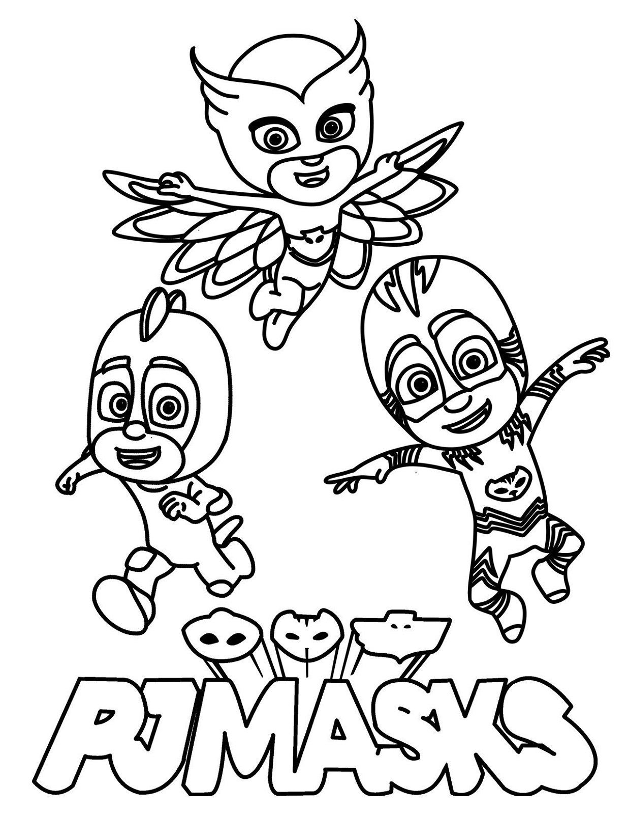 Pj Masks Coloring Pages To Print