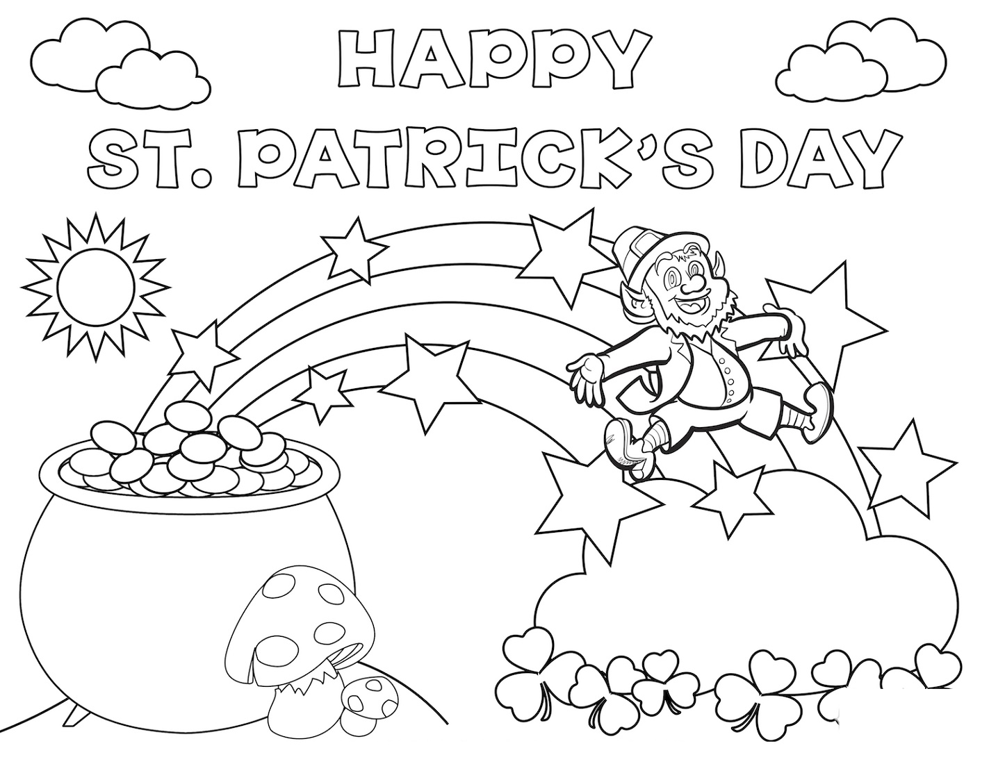 St Patrick's Day Coloring Pages For Kids