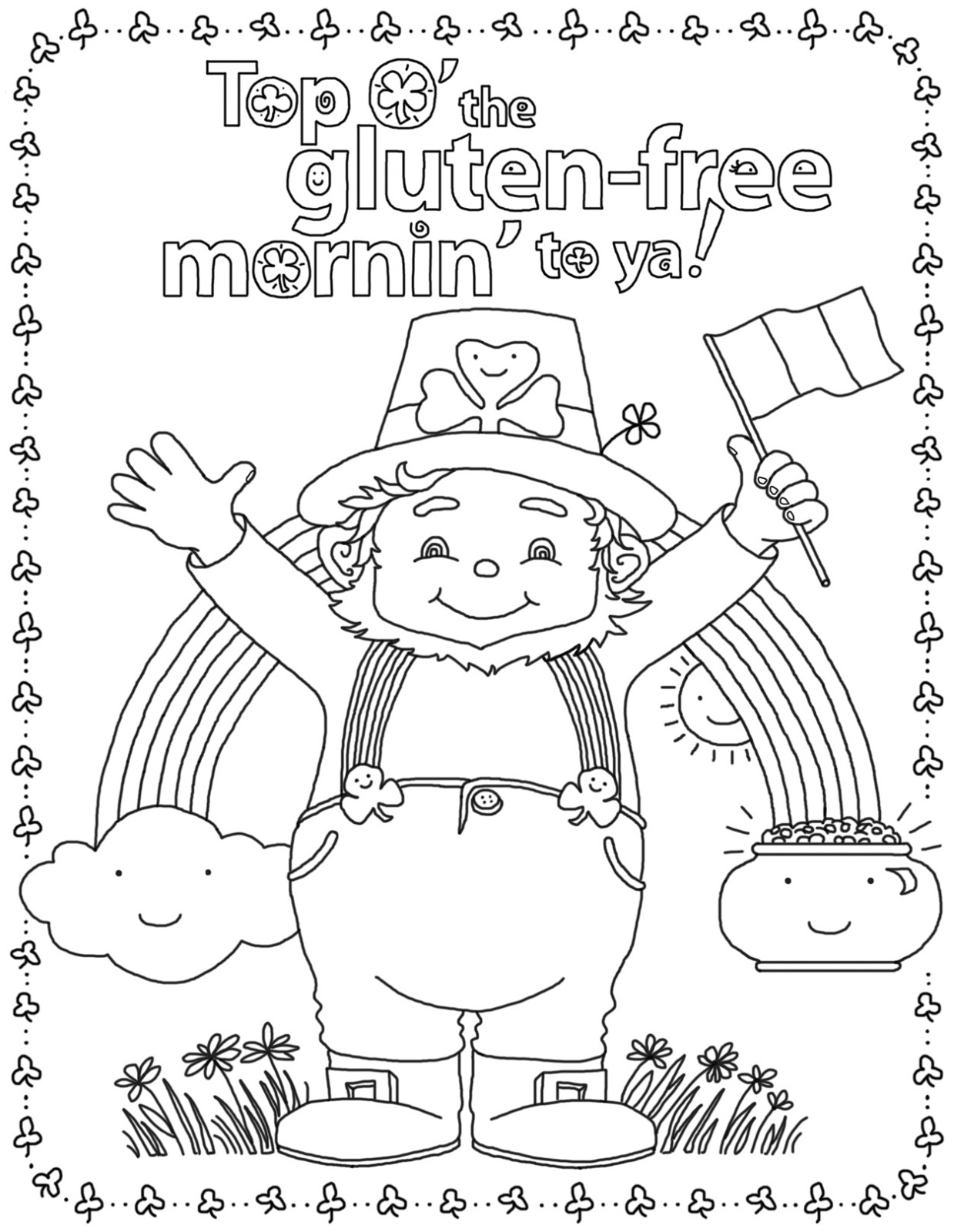 St Patrick's Day Coloring Pages Free