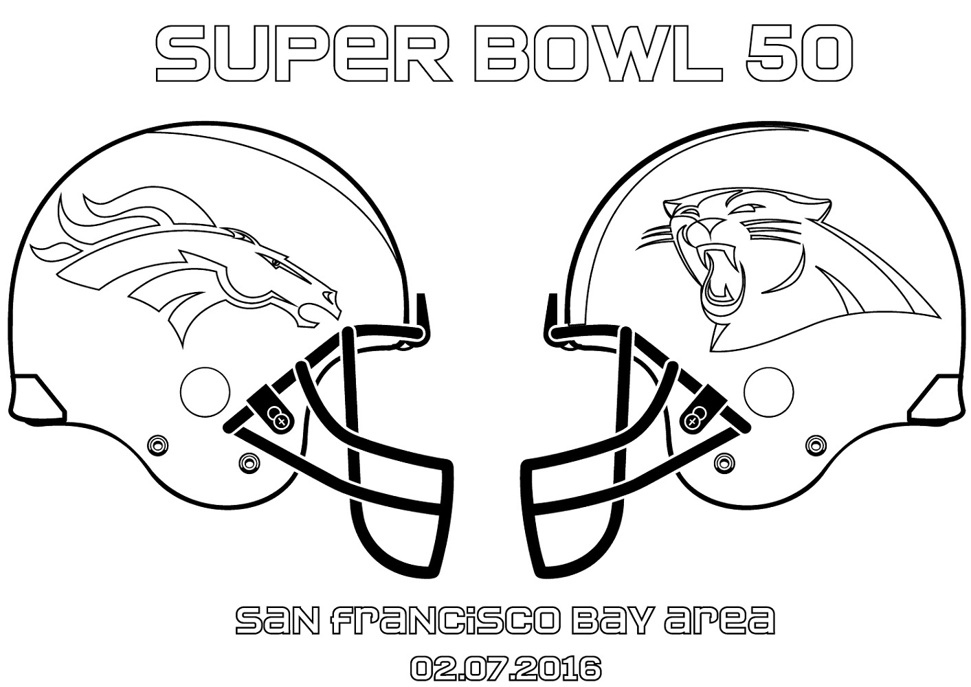 Broncos Coloring Pages Free