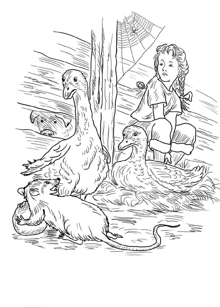 Charlotte's Web Coloring Pages | K5 Worksheets
