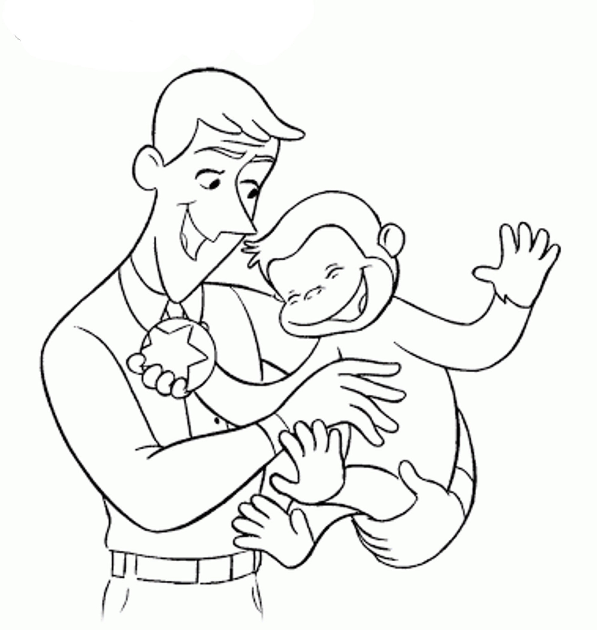 Curious George Coloring Pages Free