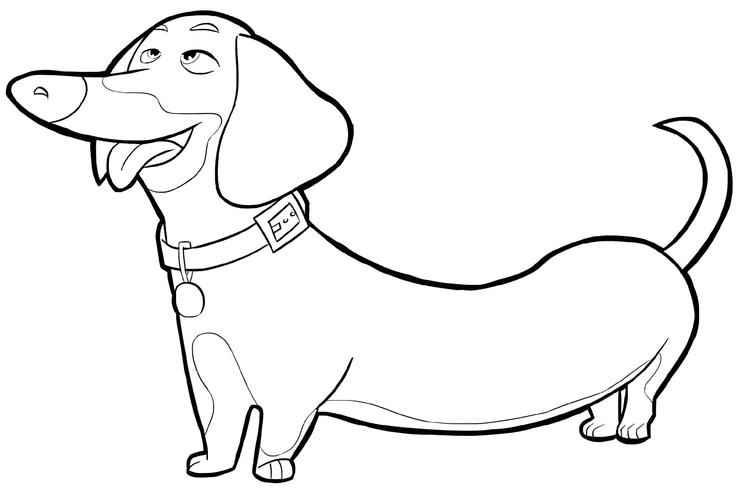 Dachshund Coloring Pages Free