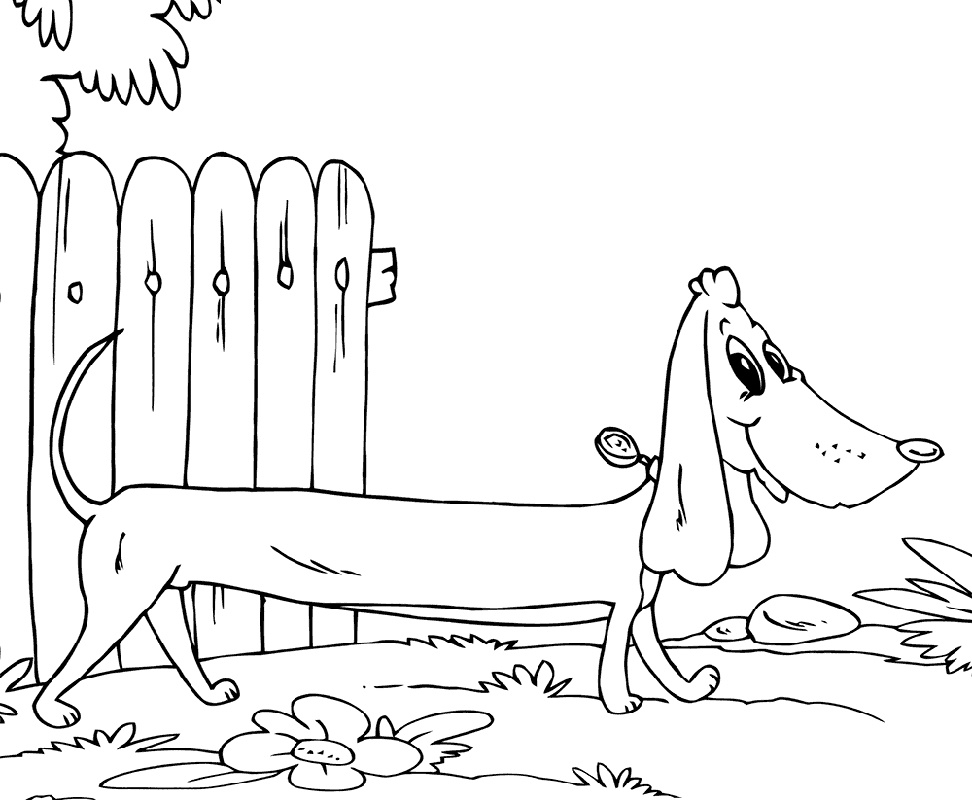 Dachshund Coloring Pages Printable