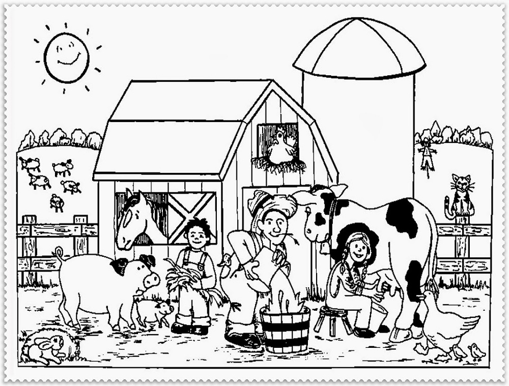 Farm Coloring Pages Printable K5 Worksheets