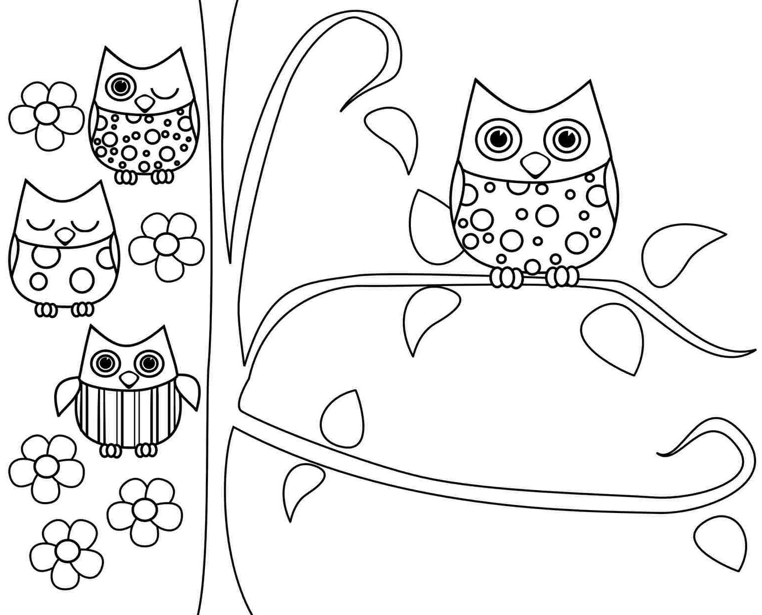 Free Printable Coloring Pages Owl