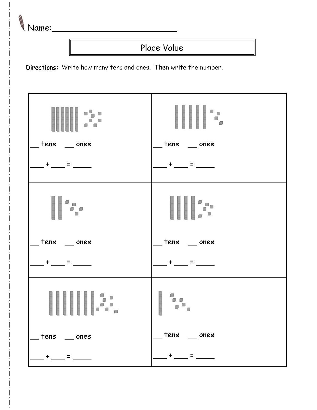 Free Printable Math Sheets Place Value