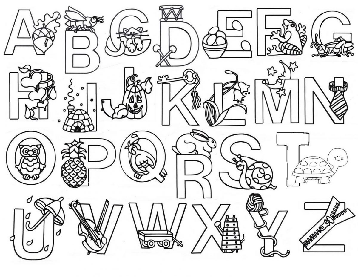 Alphabet Coloring Pages | K5 Worksheets