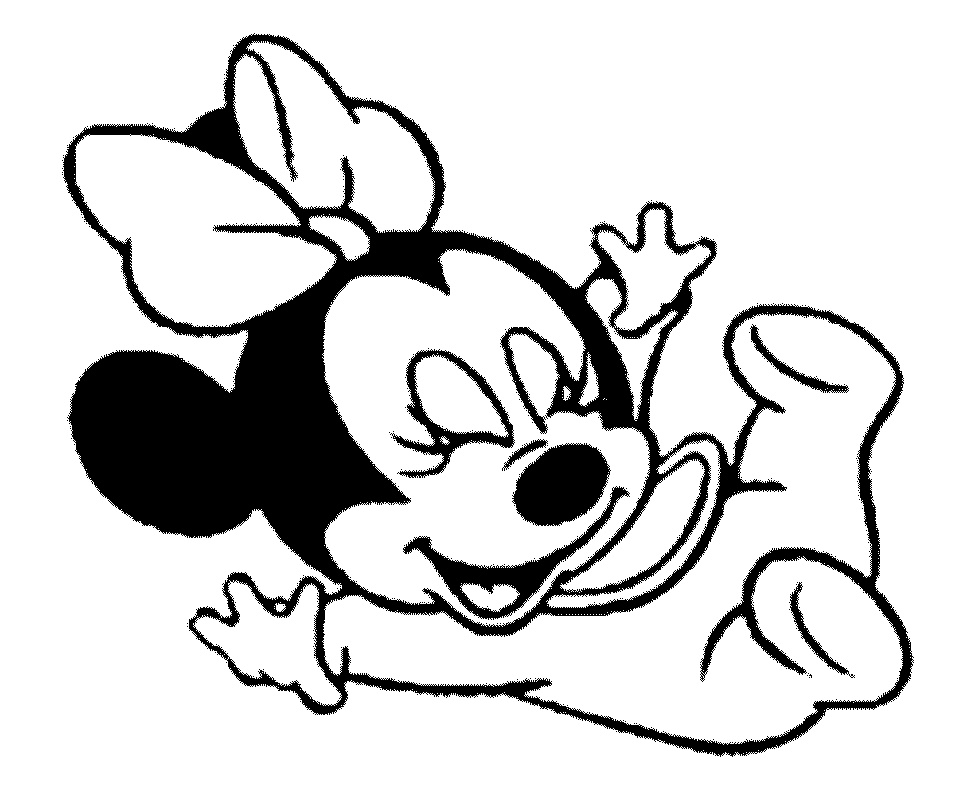 Baby Minnie Mouse Coloring Pages Disney