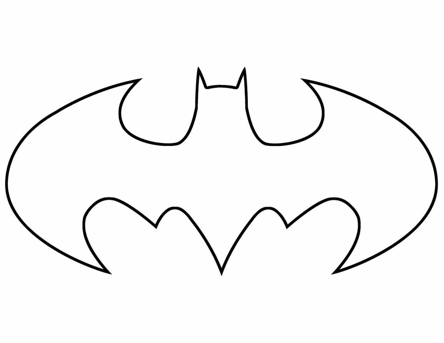Batman Logo Coloring Pages Printable